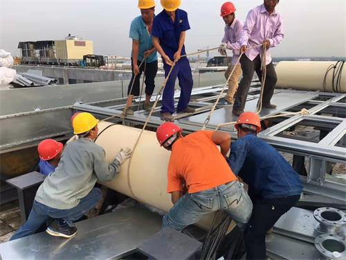 全鋼開式冷卻塔外觀防腐表面處理(橫流開式冷卻塔原