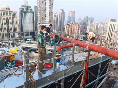 開式冷卻塔中空調循環水管道如何布置？？(開式冷卻塔原理)